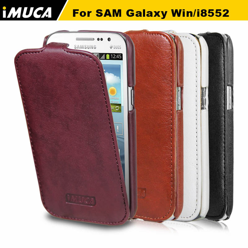IMUCA Flip Leather Case For Samsung Galaxy Win i8552 GT i8552 Cover for Samsung Win Mobile