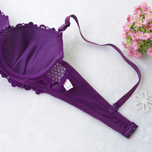 free shipping hearing spring 3 4 cup polyester push up bras lace patchwork sexy underwear bra