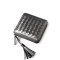 New Fashion Knitting Small Purse Exquisite Woven Patten And Tassel Ornament Money Clip Ladies Simple Zipper