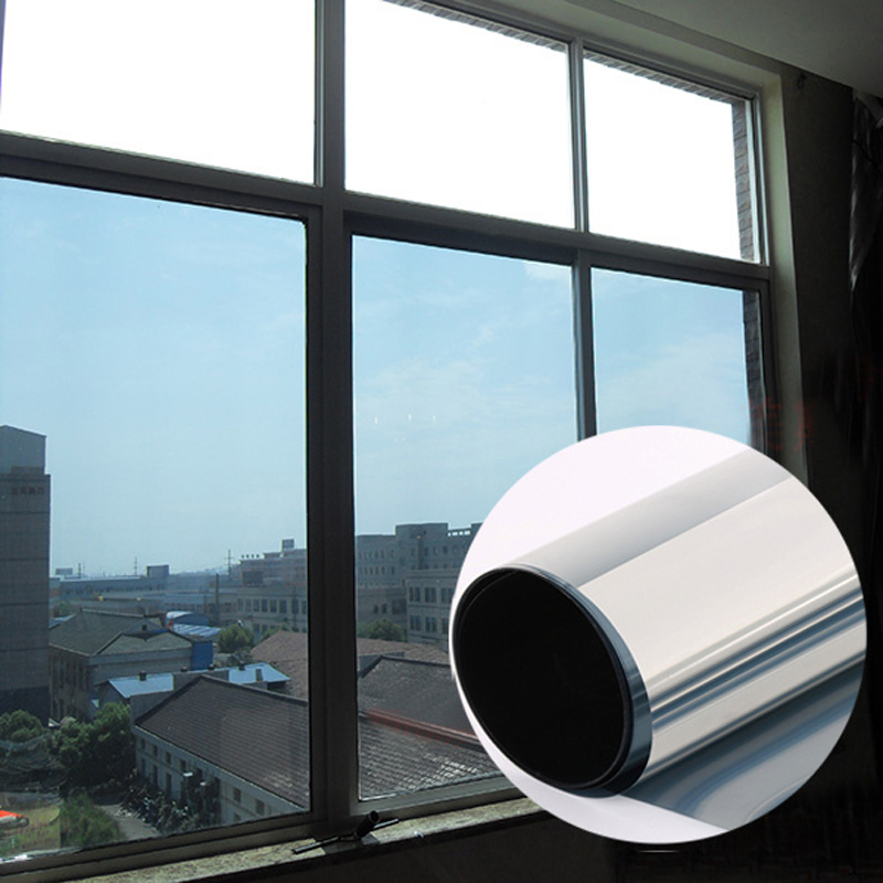 One-Way Glass Building Windows Shading Sunscreen Thermal Insulation Film 30cmx2m