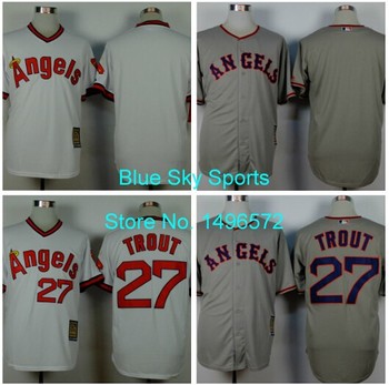 mike trout angels throwback jersey