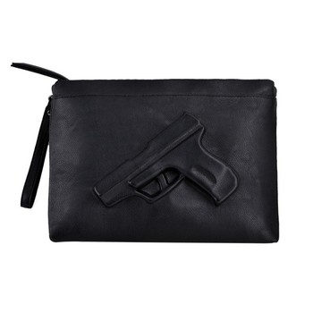 Бренд Vlieger и вандам женщины сумка почтальона сумочки горячие пистолет мешок 3d мультфильм мешок пистолет сумки мода день клатч сумки на ремне сумки черный сумка конверт