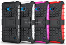 TPU PC Heavy Duty armor stand case For Microsoft Lumia 640 case with stand Protective Skin