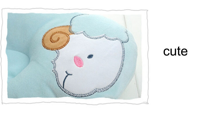 Comfortable Baby Pillow Cute Sheep Animal Pillow Pattern Kawaii Surname Headrest Fashion Print Baby Pillow Prevent Flat Head (11)