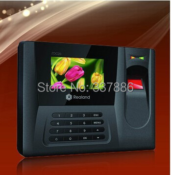 2.8 inch TFT Color Screen fingerprint time attendance machine