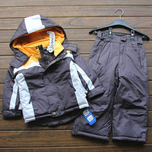 hot sell Small childten ski suit boys winter Outdoor waterproof cotton padded thick warm jacket pants