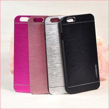2015 Cheapest Mobile Phone Accessories in Aliexpress High Quality Innner PU and Outer Aluminum Hard Case