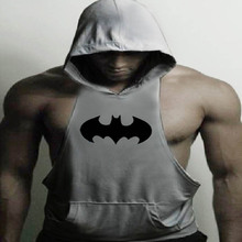 2016 Skull Hoodies Golds Bodybuilding Stringer Gym Vest Hoodie Fitness brand clothing Tank Top Men Clothing Pullover Hoodys