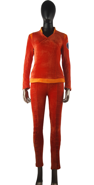 Star Trek Enterprise Commander T'Pol Uniform Outfit Halloween Cosplay Costume Women Girls Christmas Gift