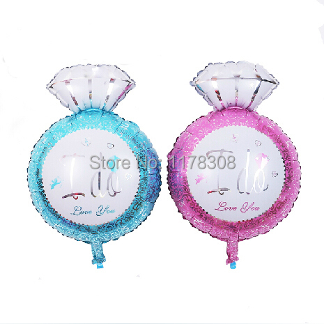 P1216 New Arrivals Diamond ring Foil balloon party decoration Wedding decoration Helium balloons
