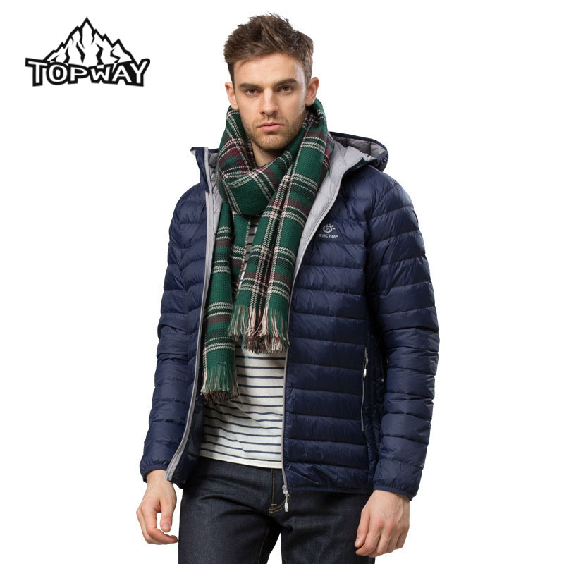 New Fashion Puffer Lightweight Ultra-light Duck Down Jacket Men Warm Winter Coat Water Resistant Outdoor Sport Parka Homme