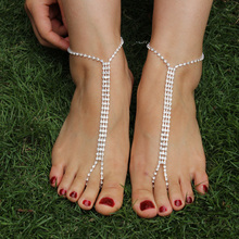 foot bracelet Bridal accessories jewelry foot Women sexy rhinestone barefoot sandals bracelet beach foot jewelry