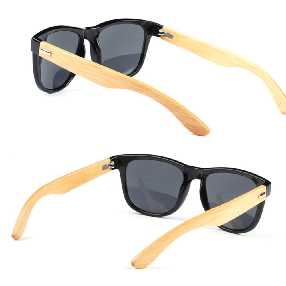 Free Shipping Men Women Glass Bamboo Sunglasses Retro Vintage Wood Lens Woo...
