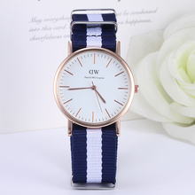 New Lovers Nylon Strap Sports Watches Women Fashion Casual Unisex Quartz Watch Men Luxury Brand Rose