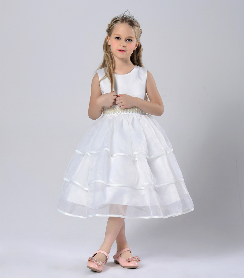White bridesmaid dress age 4