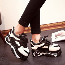 women shoes zapatos mujer wedge sneakers height increasing sport shoes woman 2015 huarache sneakers shoes for