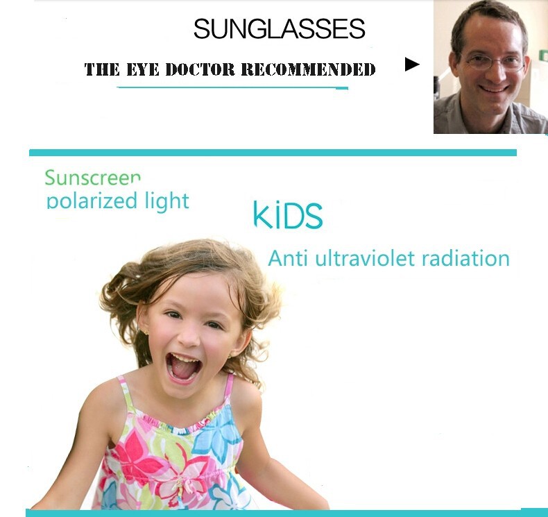 Ultra-soft Kids sunglasses polarized UV mirror does not hurt children