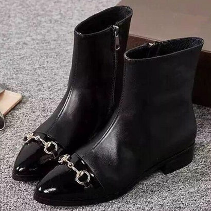 New Fashion Classic Boots Warm Winter Boots Sweet Martin Boots Side Zipper Shoes Woman Simple Solid Genuine Leather Women Boots