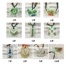 2015 New Porcelain Chian Classic Vintage Jewelry Handmade Ceramic Pendant Necklaces For Women Girls lx SS0103