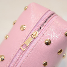 2015 Fashion Women CrossBody Bag High Quality Designer Rivet Pu Leather Ladies Flap Shoulder bag Black