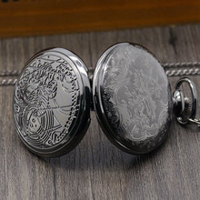 2016 New Black Case Doctor Who Fob Watch Cool High Quality Pocket Watch For Men Women
