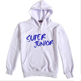 wholesale NEW KPOP SUPER JUNIOR SUJU WHITE Hoodie ...