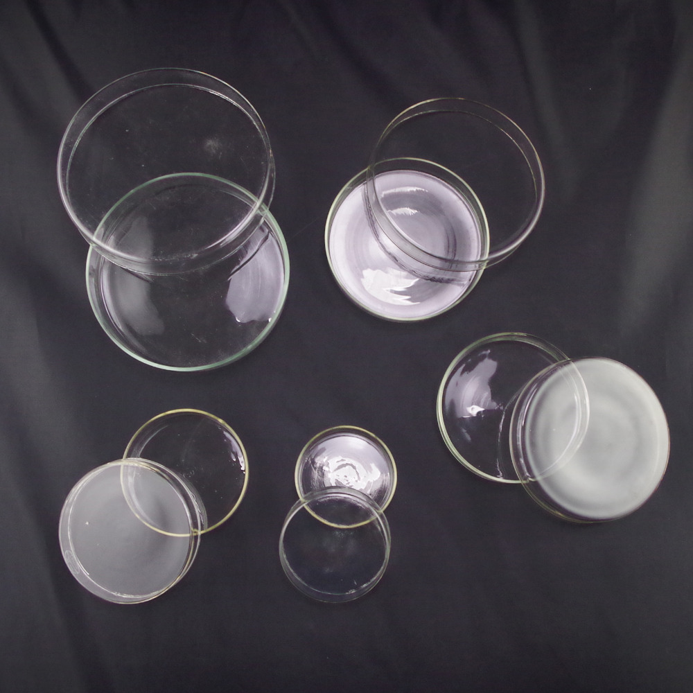 Petri dishes with lids clear glass 100mm&90mm free shipping