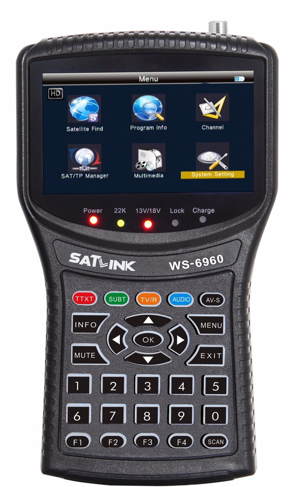 Satlink WS 6960 4.3inch LCD DVB S2 HD Satellite Finder Signal Finder ...