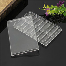 Excellent Quality 18 Grid Transparent Plastic Storage Case Box For Watch Pin Spring Bar Screw Bead Watch Tool Box