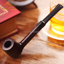 Smoking pipe ebony wood smoking pipe tobacco handmade filter smoking pipe male smoking pipe ah833