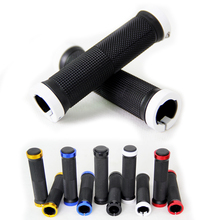 Durable Anti-slip Soft Rubber Aluminum Alloy Integrated Lockable Handlebar Grips for Mountain Bike Bar Grips Bicycle Accessories