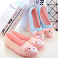 2016 Spring and Autumn three dimensional mosaic month bear shoes bags root women shoes non slip