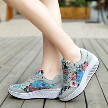 2016 Height Increasing Summer Women’s Causal Shoes Sport Fashion Walking Shoes for Women Swing Wedges Breathable
