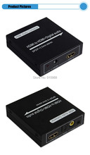 Бесплатная доставка микро-hdmi аудио экстрактор мощности бесплатная микро-hdmi V1.4 поддержка 3D микро-hdmi к 5.1 Spdif цифровой преобразователь