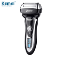Kemei 5568 Whole body washable Reciprocating Razors Rechargeable Electric Shaver four Blade Shaver 4D LCD Display