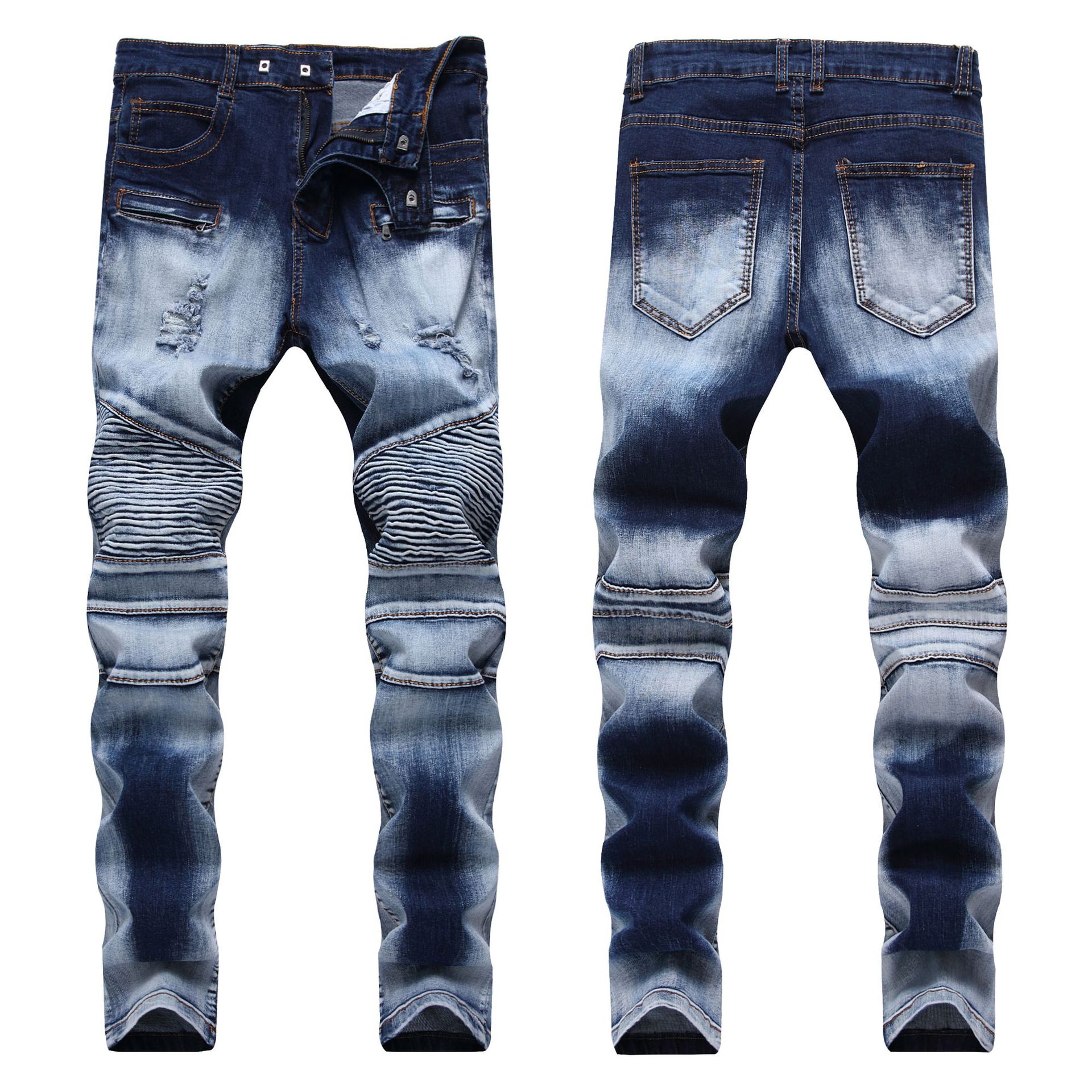 Spring Fashion Style Mens Cowboy Pant Street Punk Mens Denim Pants