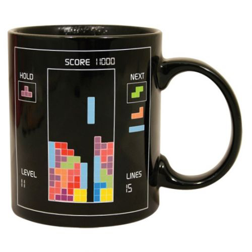 IMC Wholesale NEW Tetris Pattern Magical Heat Sensitive Color Change Water Milk Mug Coffee Cup