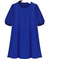 Europe United 2016Summer New Fashion Women Big Yards Dress Sexy Loose Leisure Pure Color Round Collar
