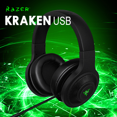 Razer Kraken USB - Essential Surround Sound Gaming Headset, Brand new in BOX, Fast& Free shipping