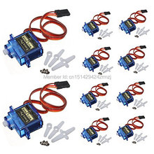 10 x Towerpro SG90 9g Mini Micro Servo for RC for RC 250 trex 450 Helicopter Airplane Car Motors For Arduino UNO Free Shipping