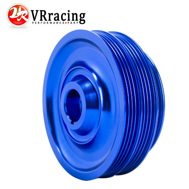 VR Racing Store Lightweight Crank Pulley For Honda B16 B18 Engine For Civic Accord Blue