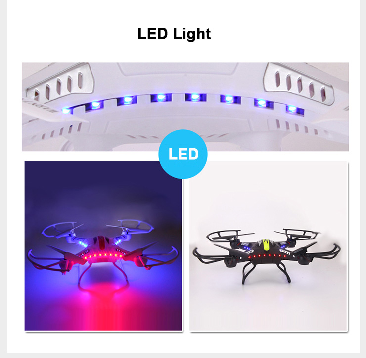 JJRC H8C 4CH 6 Axis RC Quadcopter With 2MP Camera RTF 2.4GHz VS X5C