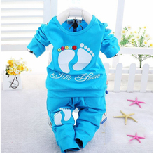 2015 New 2PCS set baby clothing 100 Cotton brand New Long Sleeve 0 2 years old