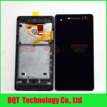 Mobile phone spare parts for Sony Xperia V lt25 lt25i lcd display assembly with frame 100
