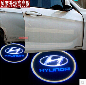 Automotive car door light Car styling for Hyundai ix25 ix35 Avante Sonata Santafe Tucson ELANTRA i30 accent Welcome light