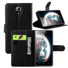 A536 Luxury Stand Funda Cover Slot Card Wallet Style Flip Buckle PU Leather Capa For Lenovo A536 Case