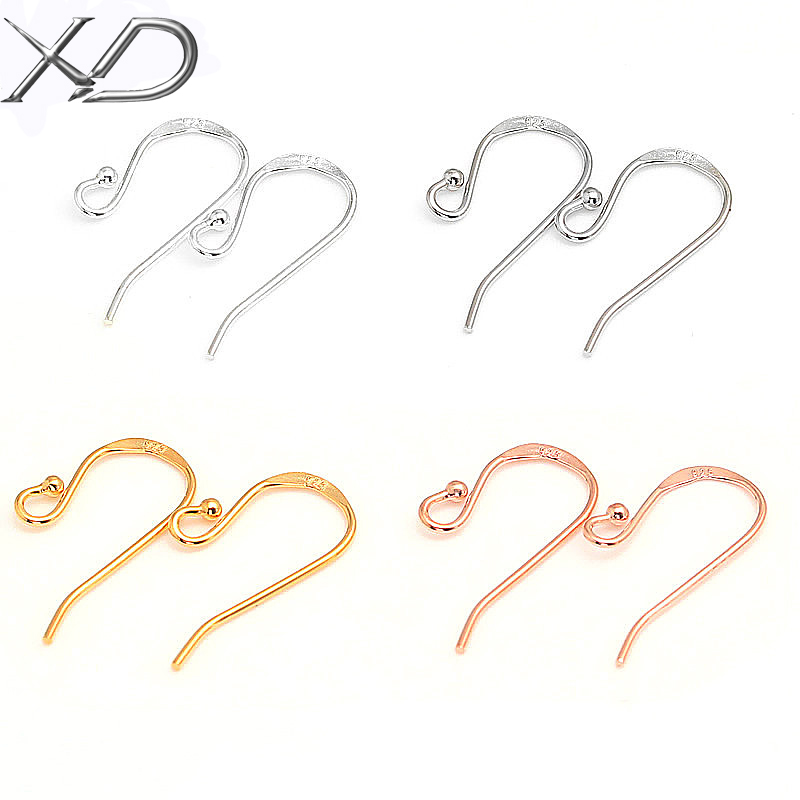 XD P026 925 sterling silver earring clasps hooks jewelry findings on wholesale price