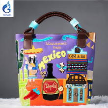 2016women canvas bags Shoulder Bag Italy Bracci Handbag Style Retro Handmade Bolsa Feminina Braccialini For Ladies mexico bags