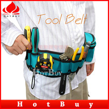 Lona juegos de herramientas bolsa de suspensión del desgaste impermeable de múltiples funciones electricista cinturón Lumbar de la cintura fácil Tool Pouch organizadores bolsas