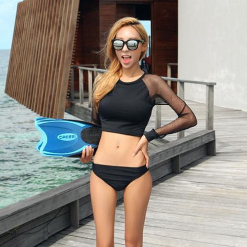 2016 New Summer Sexy Women Vintage Trikini Swimwear Bandage Bikini Hollow Out Mesh Bikinis biquinis women long sleeve Swimsuit 2016 New Summer Sexy Women Vintage Trikini Swimwear Bandage Bikini Hollow Out Mesh Bikinis biquinis women long sleeve Swimsuit